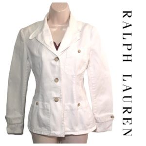 Ralph Lauren White Denim Jacket size small